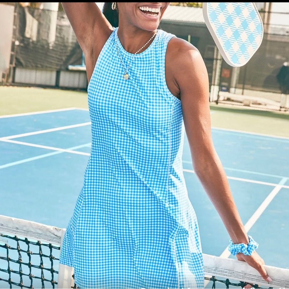 Addison Bay Panama Active Dress - Gingham size Small